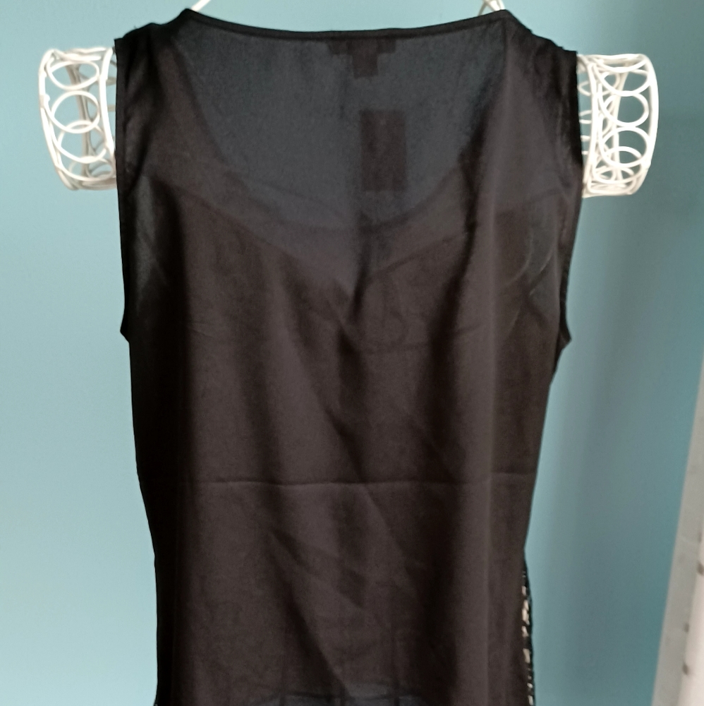 NWT Ann Taylor Black Lace Tank Top - Women's Size Small - Picture 4 of 7